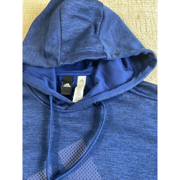 Adidas Men's Blue Pullover Logo Hoodie Size Small.EUC - Picture 8 of 11